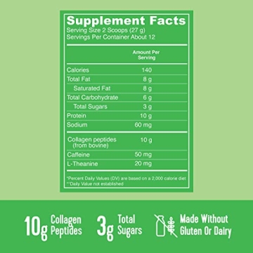 Vital Proteins Matcha Collagen Latte Powder for Wellness