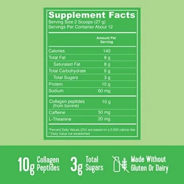 Vital Proteins Matcha Collagen Latte Powder for Wellness