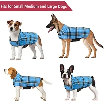 Kuoser Waterproof Reversible Dog Winter Coat - Stylish and Cozy