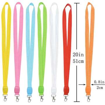 FYLARFLY LED Carnival Cruise Lanyards Light Up Neon Necklace Neck Lanyard for Disney Fun