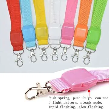 FYLARFLY LED Carnival Cruise Lanyards Light Up Neon Necklace Neck Lanyard for Disney Fun