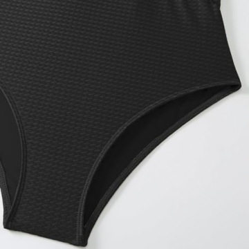 IBTOM CASTLE Retro Swimwear for Women: One Piece Swimsuit with Sarong Wrap Skirt Cover Up Ladies Backless Monokini Tummy Control Self-Tied Bathing Suit Summer Beach Holiday Clothes Black & Green S