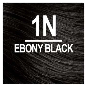Naturtint 1N Ebony Black Permanent Hair Color (Pack of 1), Ammonia Free, Vegan, Cruelty Free, up to 100% Gray Coverage, Long Lasting Results (Packaging may vary)