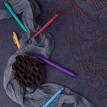 Kaco Pure Retractable Gel Ink Pens - 5-Pack for Vibrant Writing