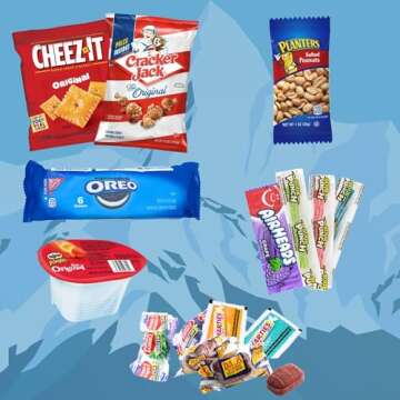 Snack Mountain Care Package Variety Snack Kit Gift Box Back to School Gift Basket Snack Food Gifts f...