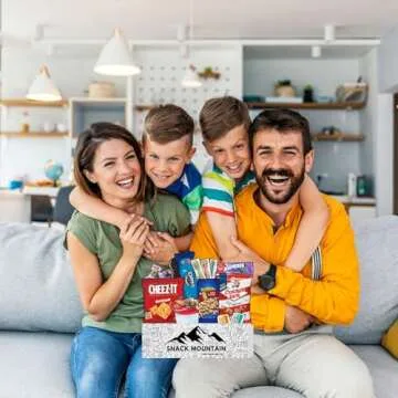 Snack Mountain Care Package Variety Snack Kit Gift Box Back to School Gift Basket Snack Food Gifts for Office Teens Ultimate Treat Box for Adults & Kids Variety Pack Candy Gift Basket Movie Night Bundle Set College Guys Girls