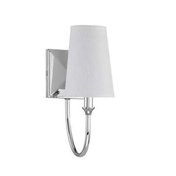 Savoy House 9-2542-1-109 Cameron Polished Nickel 1 Light Sconce (5" W x 13" H)