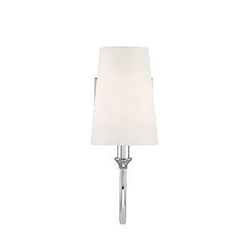 Savoy House 9-2542-1-109 Cameron Polished Nickel 1 Light Sconce (5" W x 13" H)