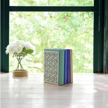 Stylish CNK Book Ends for Decorative Bookshelf