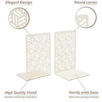 Stylish CNK Book Ends for Decorative Bookshelf