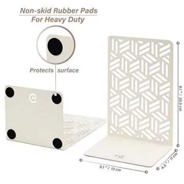 Stylish CNK Book Ends for Decorative Bookshelf