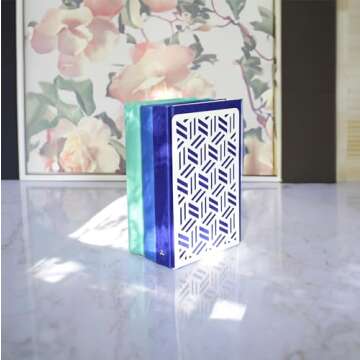 Stylish CNK Book Ends for Decorative Bookshelf