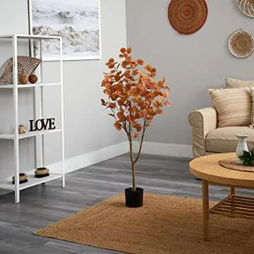 Nearly Natural 4ft Eucalyptus Artificial Tree for Home