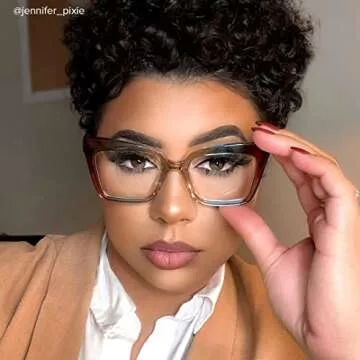 VOOGLAM Rectangle Blue Light Blocking Glasses for Women