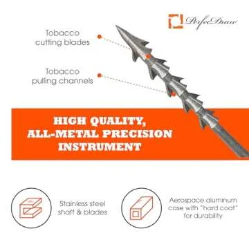 Perfec - PerfecDraw Patented Cigar Draw Enhancer Tool and Nubber, 5 inches