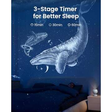 POCOCO Galaxy Star Projector for Bedroom with Replaceable Optical Film Discs, Home Planetarium Night Light Projector with High-Definition Soft Light for Relax, Study, and Meditate, Stress Relief Gifts