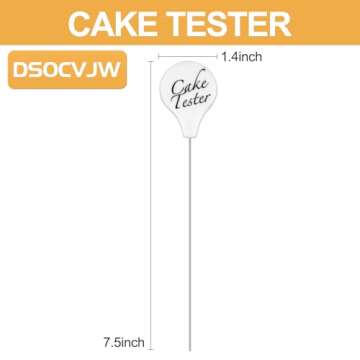 Cake Tester, 2 Packs Cake Tester for Baking Doneness, Stainless Steel Cake Tester Stick, Cake Tester...