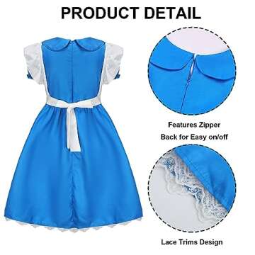 Women Alice Costume Adult Halloween Princess Dress