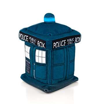 Doctor Who 4.5" Plush TARDIS & 13th Doctor Enamel Collector Pin - Cute Stuffed Toy & Limited Edition...
