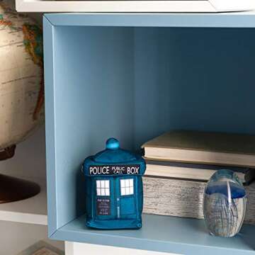 Doctor Who 4.5" Plush TARDIS & 13th Doctor Enamel Collector Pin - Cute Stuffed Toy & Limited Edition Durable Metal Badge With Colorful Inlay - Great Memorabilia For Whovian!