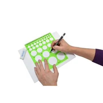 Westcott LetterCraft Circles Template for Crafting