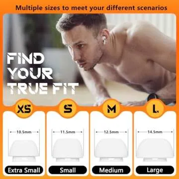 Premium Replacement Ear Tips for AirPods Pro - 4 Sizes & Cleaner