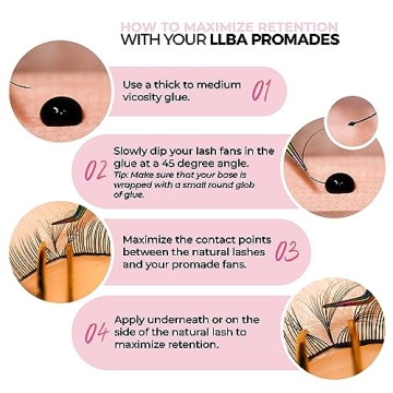 LLBA Promade Fans Handmade Volume Eyelashes for Professionals