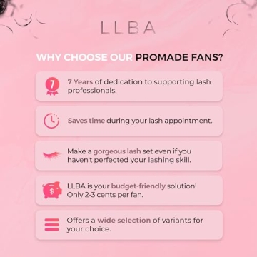 LLBA Promade Fans Handmade Volume Eyelashes for Professionals