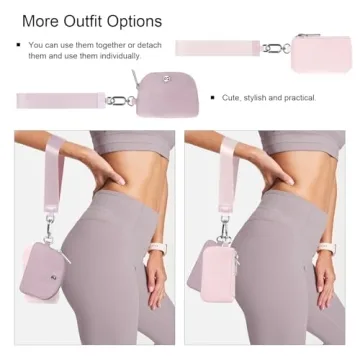 Babysun Mini Zip Around Dual Pouch Wristlet for Women