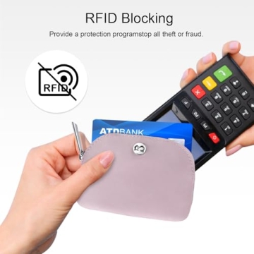 Babysun Mini Zip Around Dual Pouch Wristlet for Women