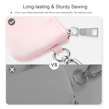 Babysun Mini Zip Around Dual Pouch Wristlet for Women