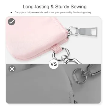 Babysun Mini Zip Around Dual Pouch Wristlet for Women