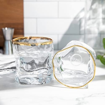 Protona Stemless Wine Glasses Set of 4 Stylish and Durable