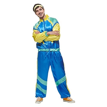 EraSpooky 80s Costume Retro Jacket Tracksuit for Parties