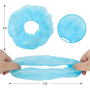 YL Mainland 12PCS LED Scrunchies, Glow in the Dark Hair Ties with Premium Gift Bag, Light Up Hair Accessories for Women, 3 Light Modes, Colorful Meteor Yarn Hair Ties, Hair Bands for Neon Glow Party