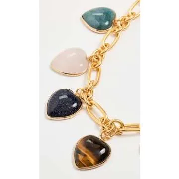 Brinker + Eliza Margaret Necklace - Elegant Gold Heart Pendants