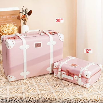 urecity Vintage Cute Carry-on Overnight Case - Stylish & Practical