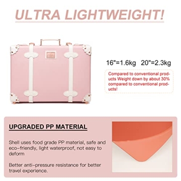 urecity Vintage Cute Carry-on Overnight Case - Stylish & Practical