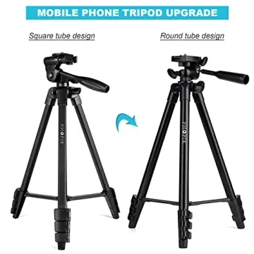 PHOPIK 55" Aluminum Extendable Phone Tripod with Remote