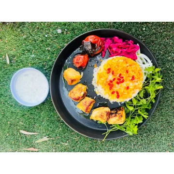 چلو جوجه کباب 1 سیخ