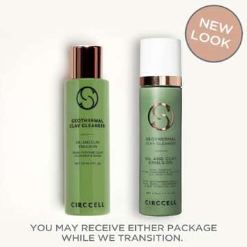 CIRCCELL Geothermal Clay Cleanser – Hydrating Facial Cleanser - Arctic Clay and Essential Oils Dee...