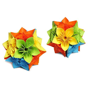 200 Double Sided Origami Paper - 20 Colors - Easy Fold