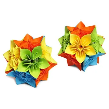 200 Double Sided Origami Paper - 20 Colors - Easy Fold