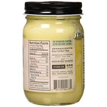 Buy EPIC Beef Tallow, Grass-Fed for Healthy Cooking