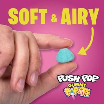 Push Pop Pop-Its Gummy Candy - 8 Count Gummy Candy With Fun, Portable Containers - Fruity Delicious Flavors - Party Favors & Party Candy for Kids - Bulk Assortment of Sweet Gummy Candy