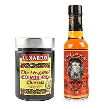 Manhattan Cocktail Kit: Luxardo Maraschino Cherries & Regan's Orange Bitters