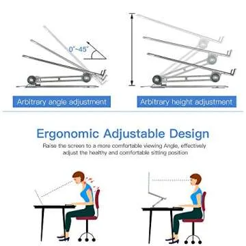 MISOTT Adjustable Laptop Stand for 10-15.6" Laptops