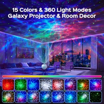 One Fire Galaxy Projector: 4 in 1 Star Projector with Bluetooth Speaker