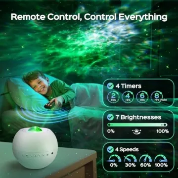 Galaxy Projector 4 in 1 Star Light with Bluetooth Speaker