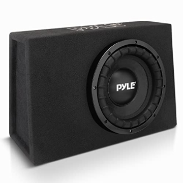 Pyle Slim Subwoofer Box System - 400W High Power, 8-inch Woofers for Car & Truck Audio